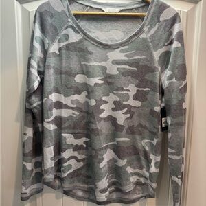 Lucky Brand Gray Hoodie Sweatshirt